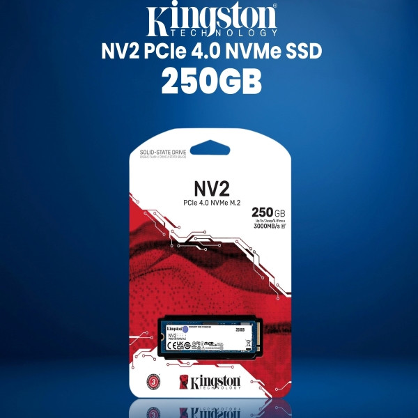 KINGSTON 250GB NV2 PCIE Gen 4.0 SOLID STATE DRIVE # SNV2S/250G